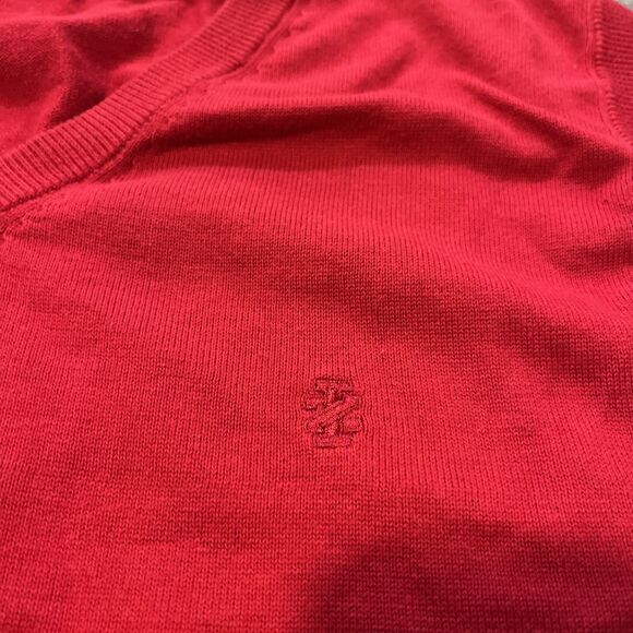 IZOD Men's Sweater Vest Red Golf Vest Fall Winter Size XLT - Picture 6 of 9